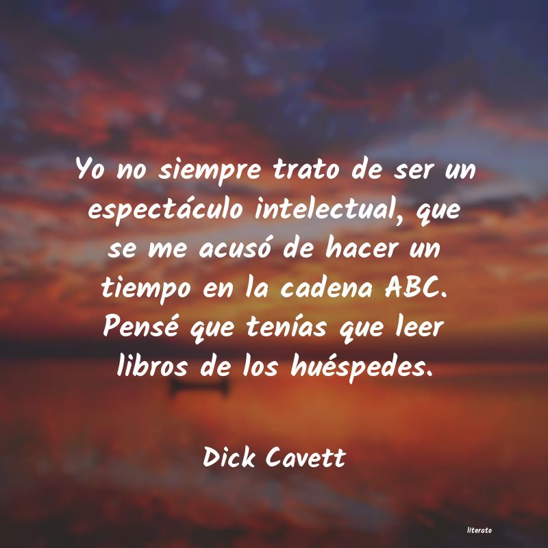 frases de Dick Cavett