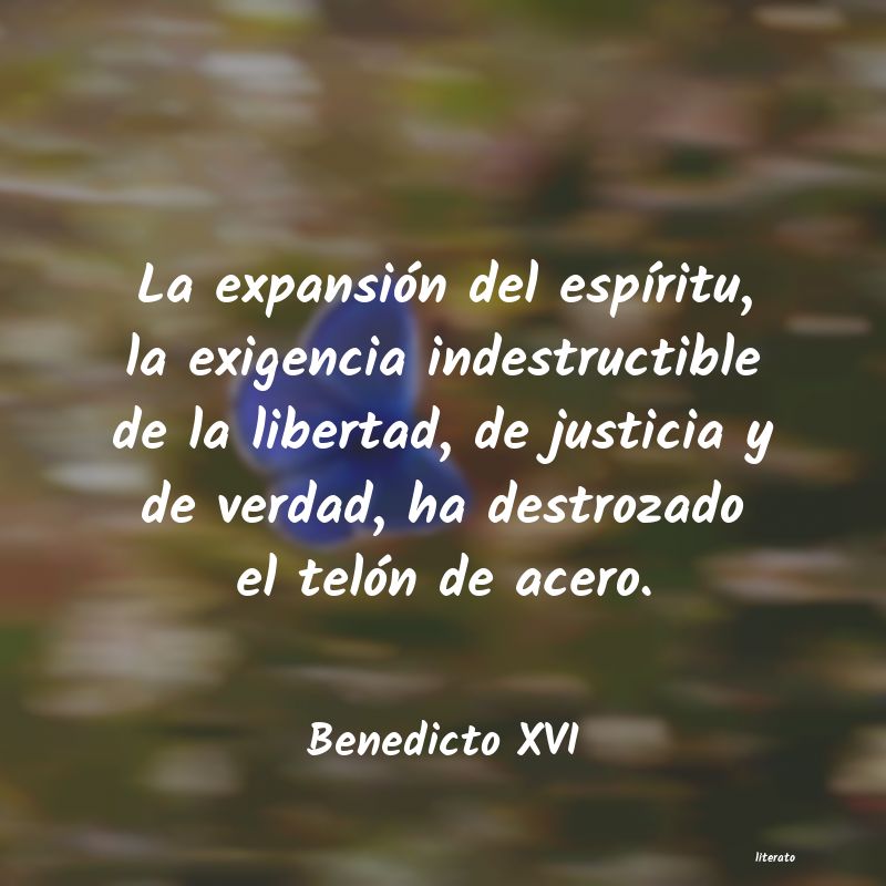 Frases de Benedicto XVI