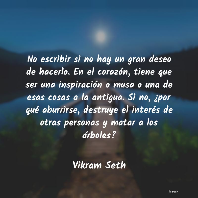 Frases de Vikram Seth