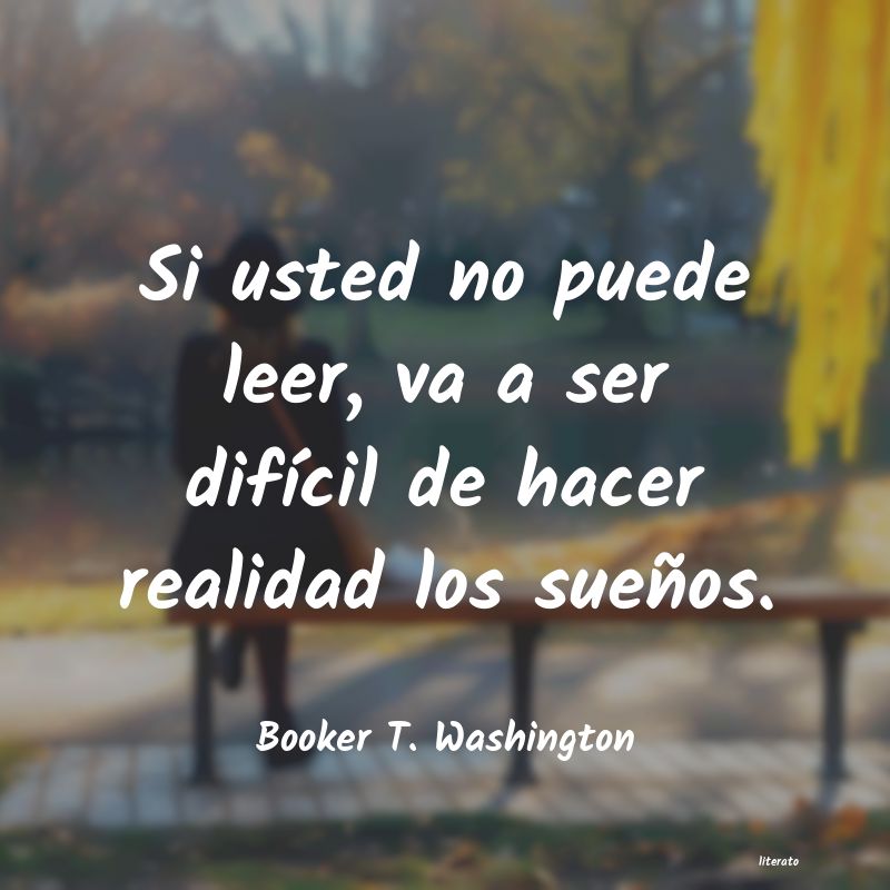 Frases de Booker T. Washington