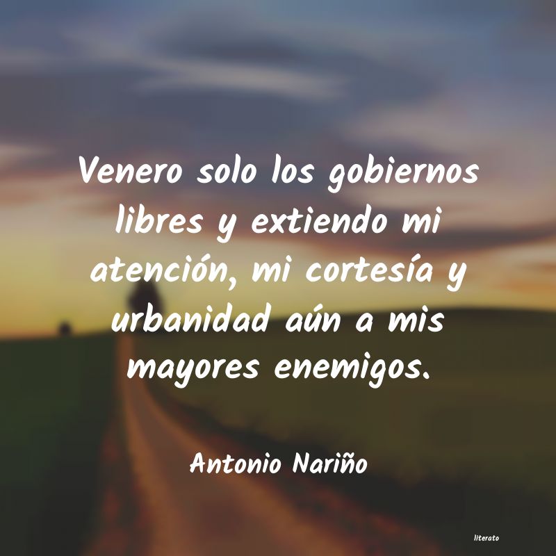 frases de Antonio Nariño