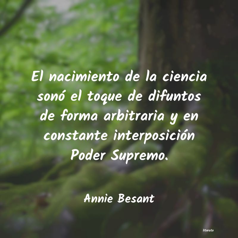 Frases de Annie Besant