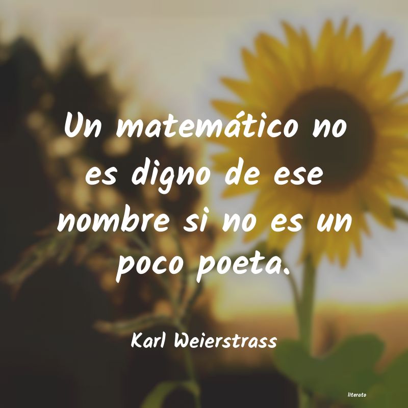 Frases de Karl Weierstrass