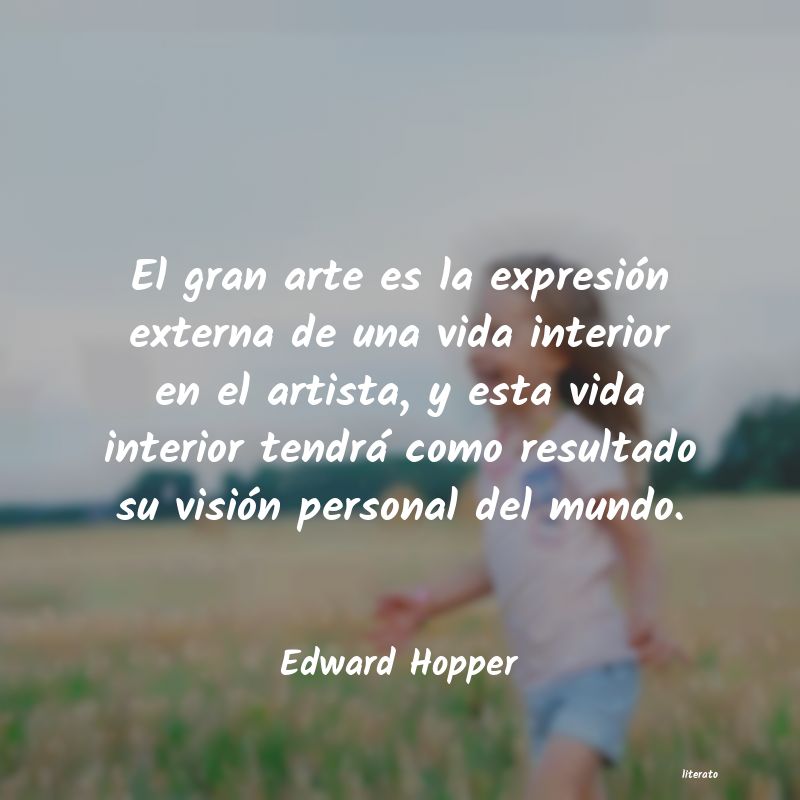 frases de Edward Hopper