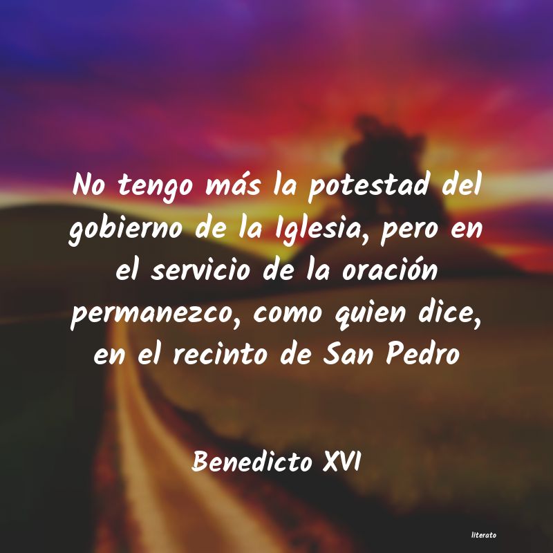 Frases de Benedicto XVI