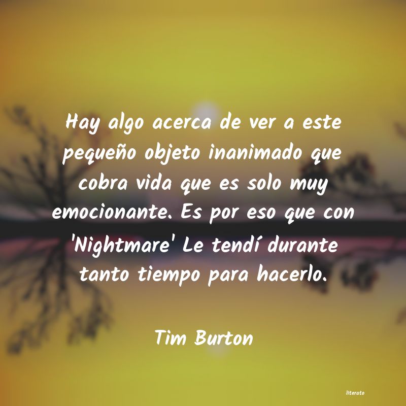 Frases de Tim Burton