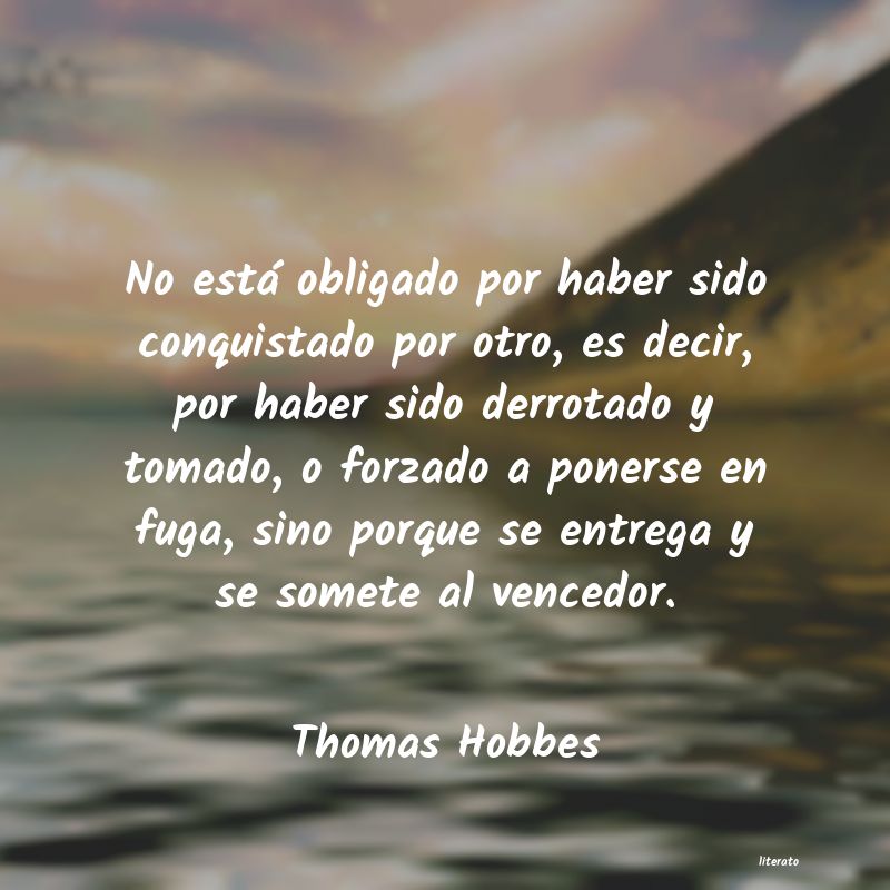 frases de Thomas Hobbes