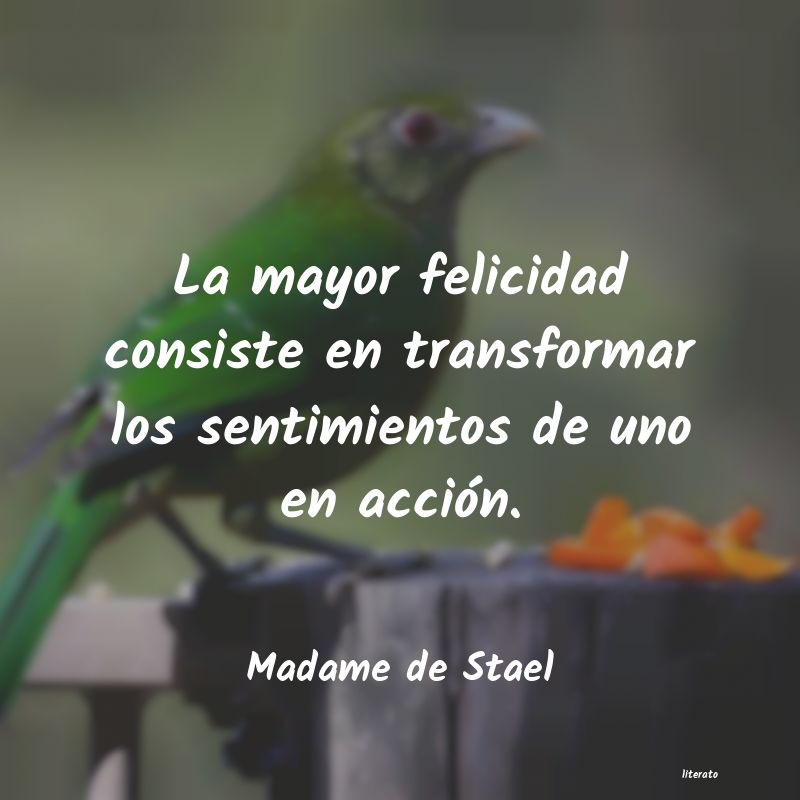 Frases de Madame de Stael