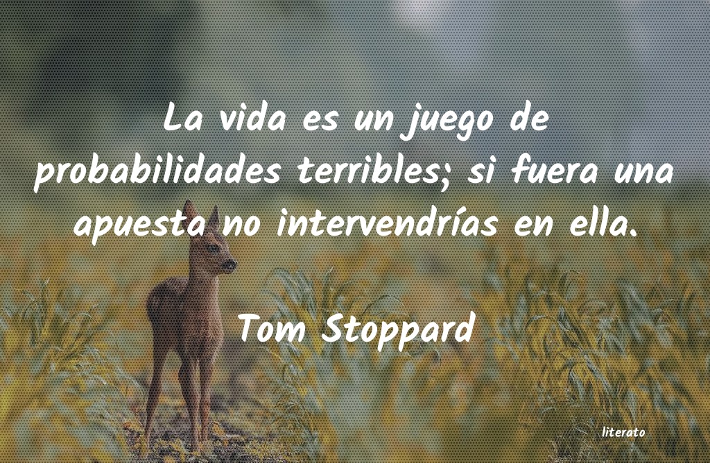 frases de Tom Stoppard
