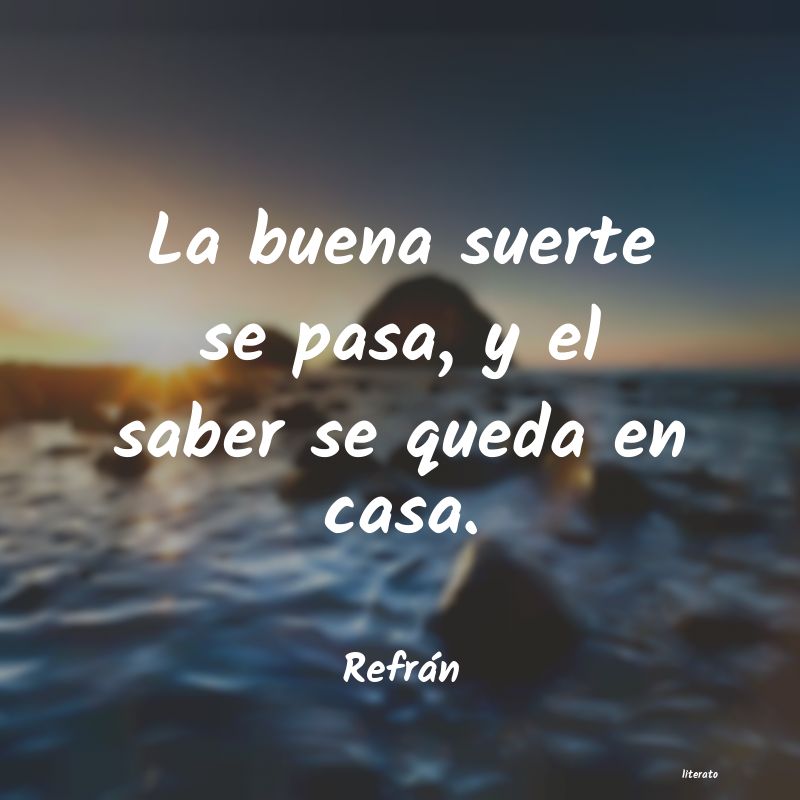 frases de Refrán