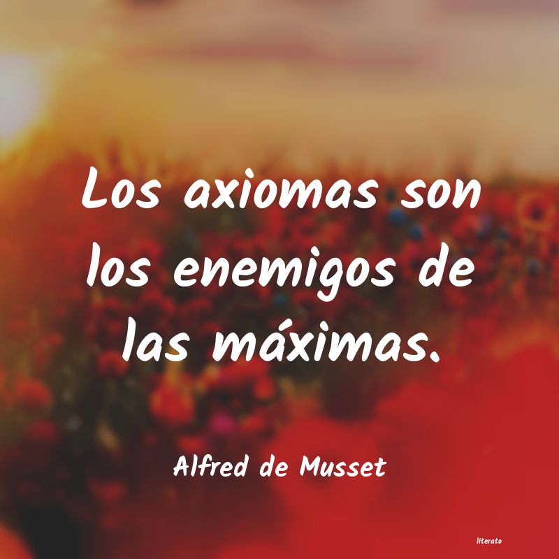 frases de Alfred de Musset
