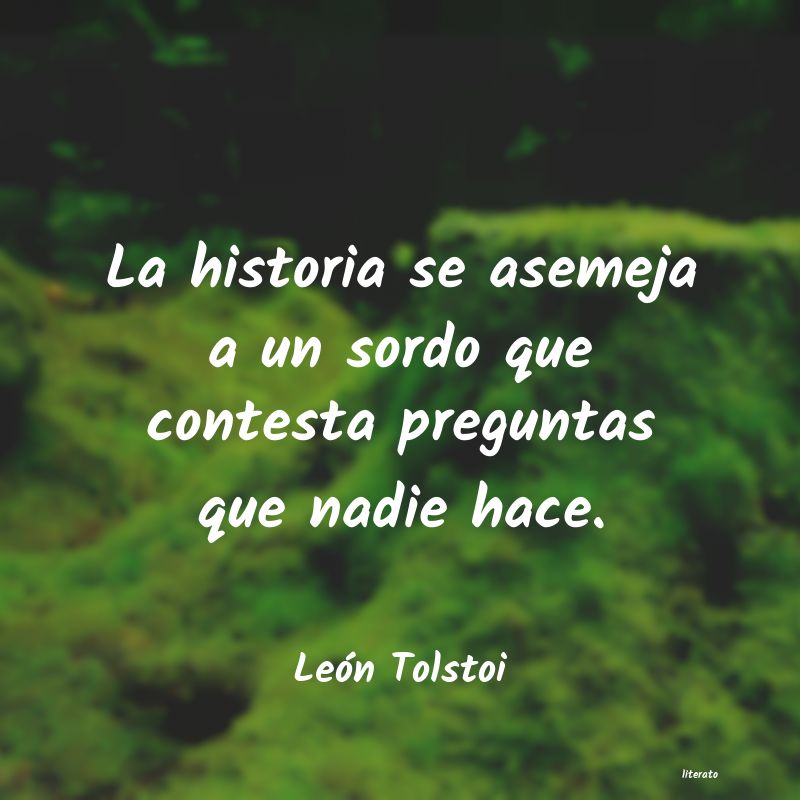 Frases de León Tolstoi