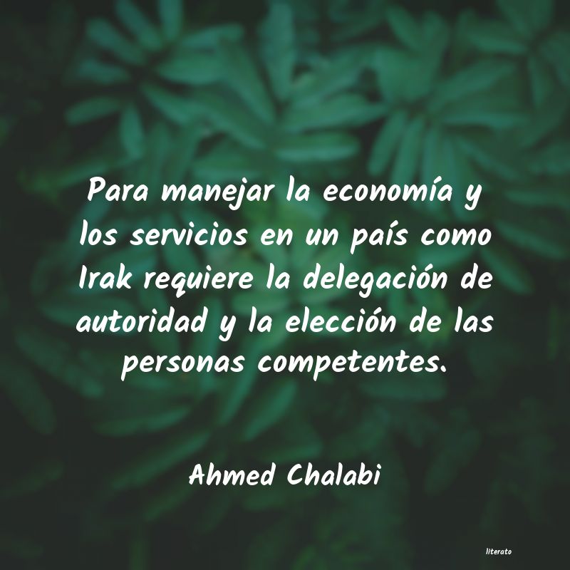 frases de Ahmed Chalabi