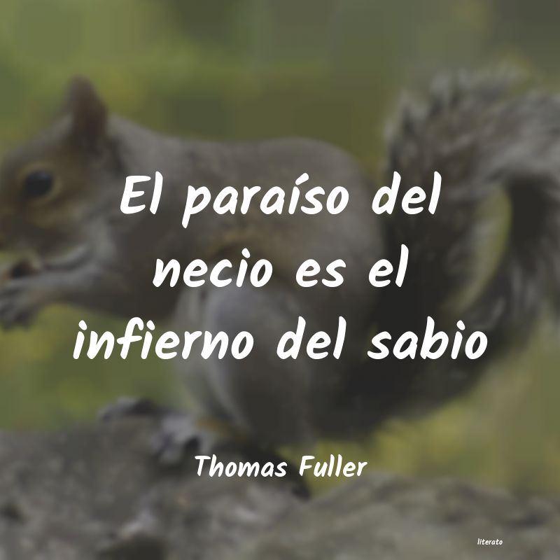 Frases de Thomas Fuller