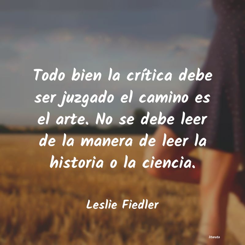frases de Leslie Fiedler
