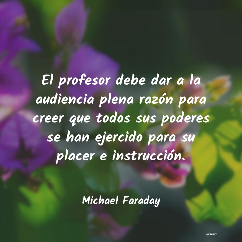 frases de Michael Faraday