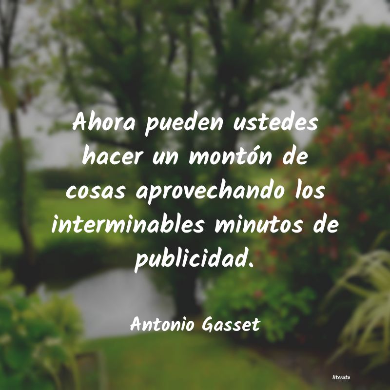frases de Antonio Gasset