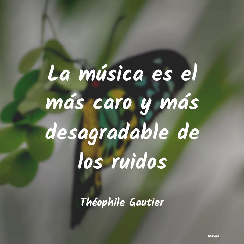 frases de Théophile Gautier