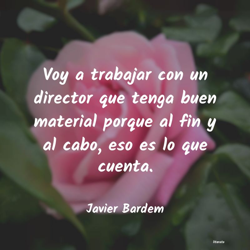 Frases de Javier Bardem