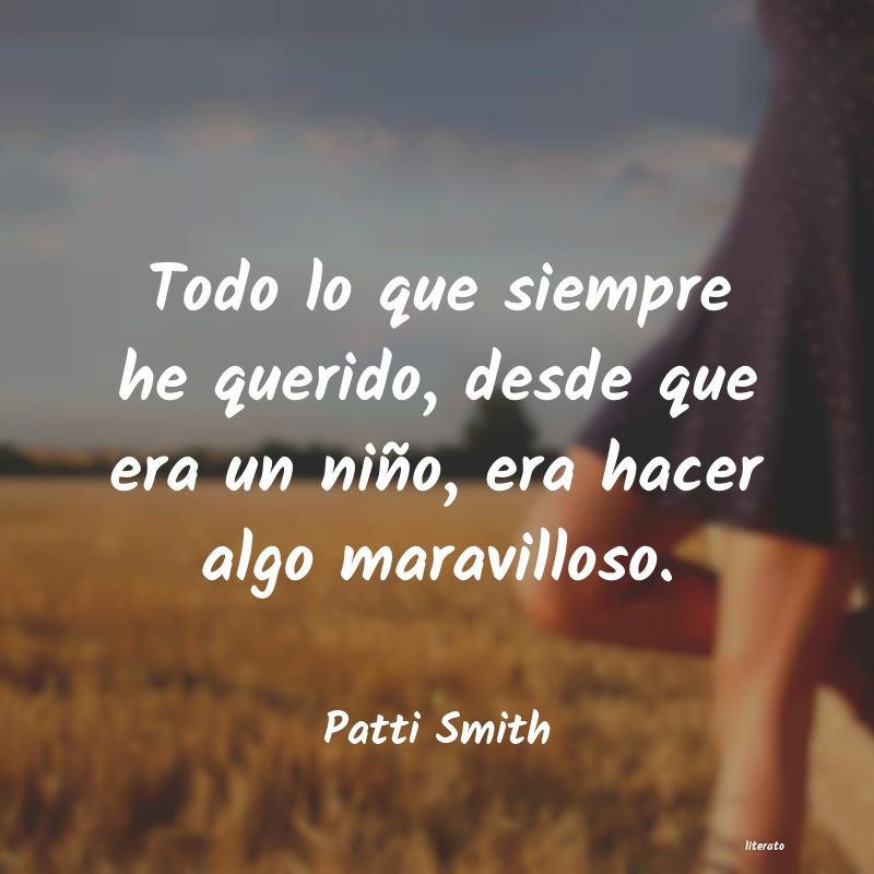 frases de Patti Smith