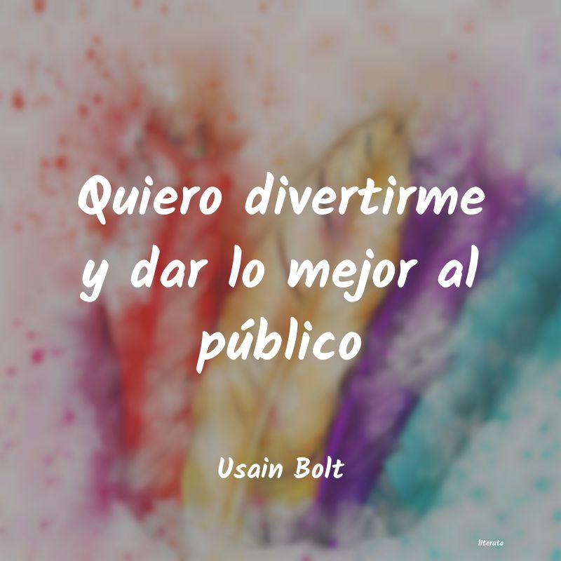 Frases de Usain Bolt