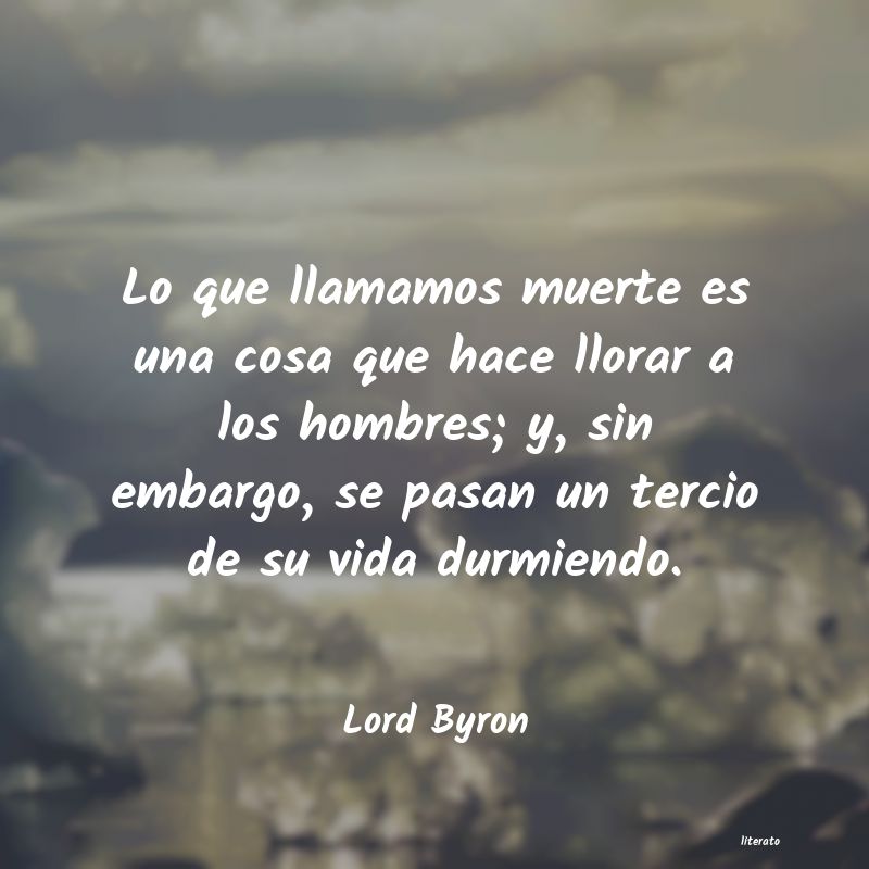 frases de Lord Byron