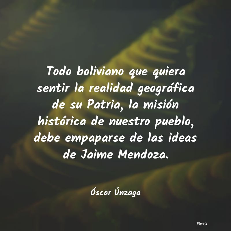 Frases de Óscar Únzaga