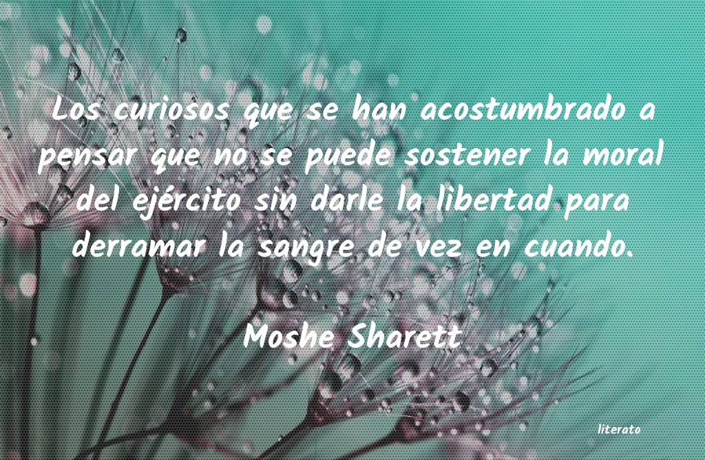 frases de Moshe Sharett