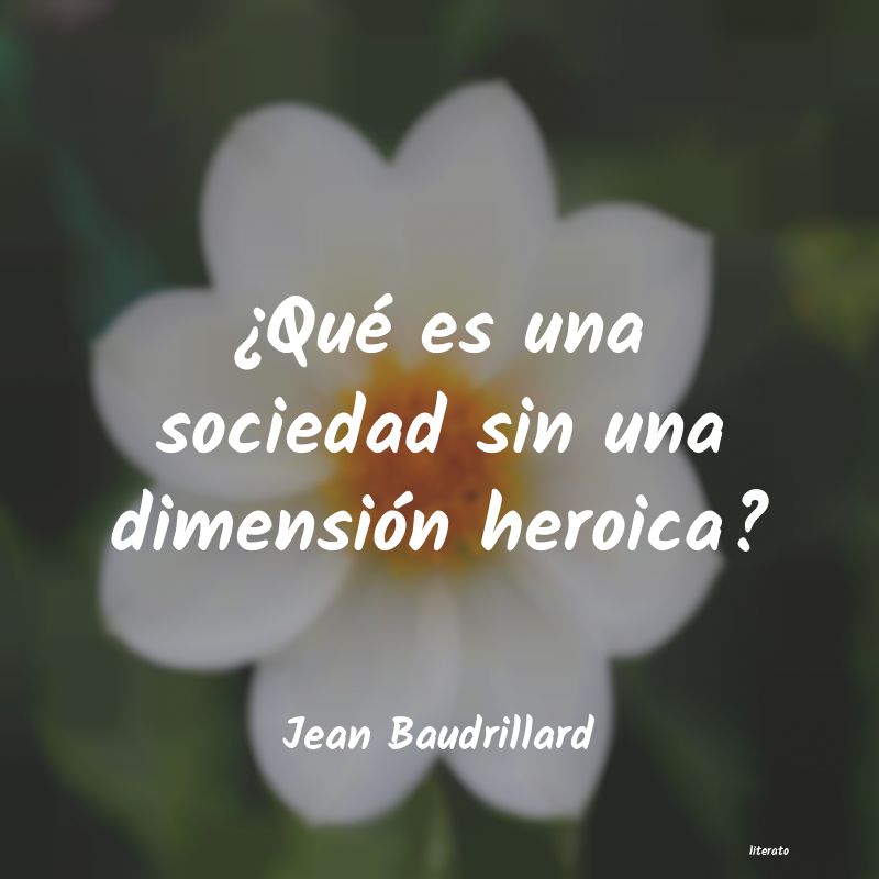 Frases de Jean Baudrillard