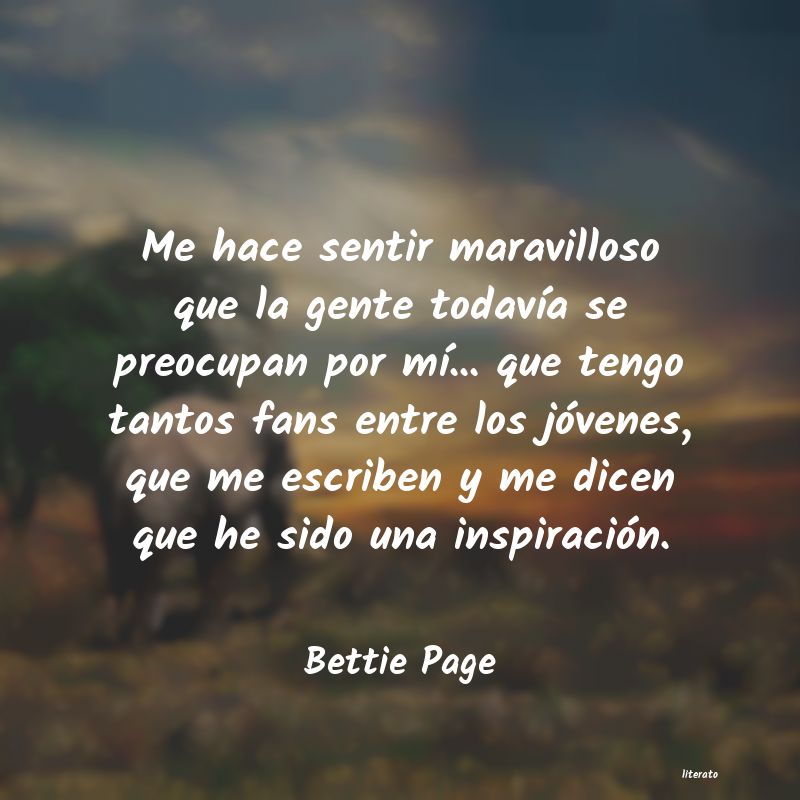 frases de Bettie Page