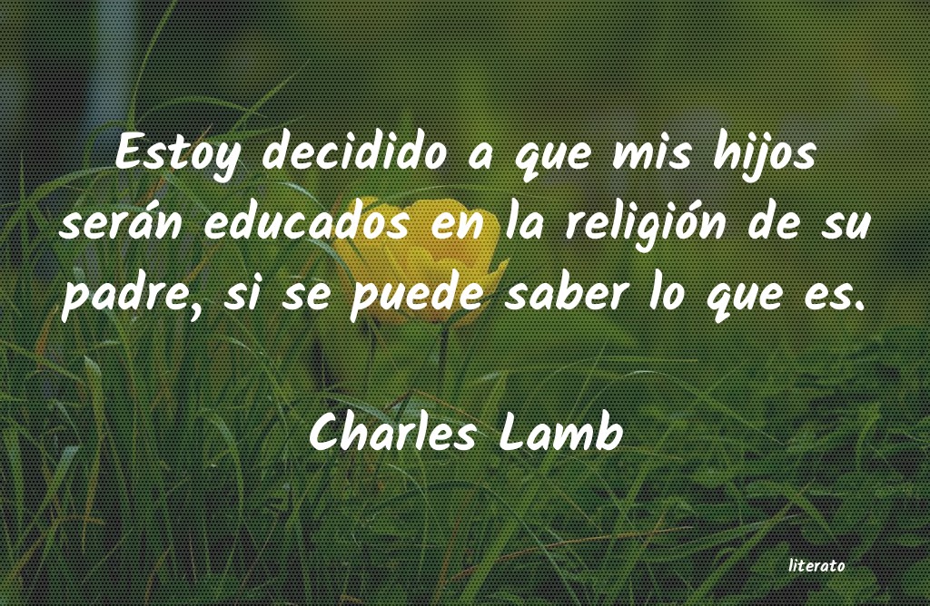 frases de Charles Lamb