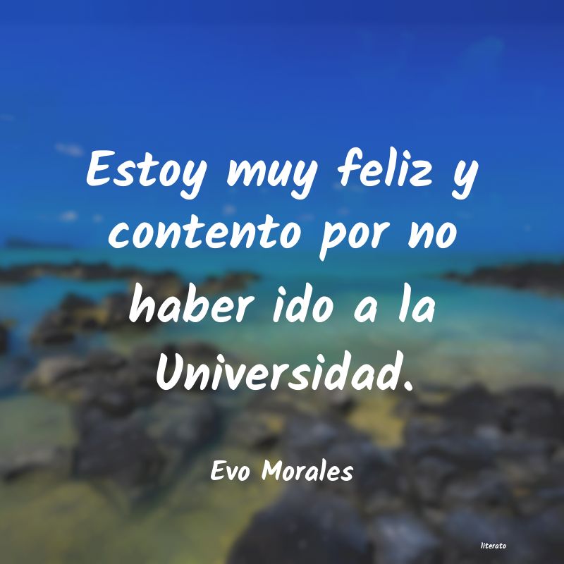 frases de Evo Morales