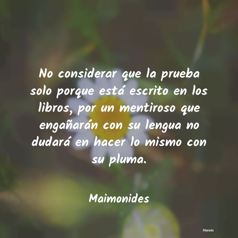 Frases de Maimonides