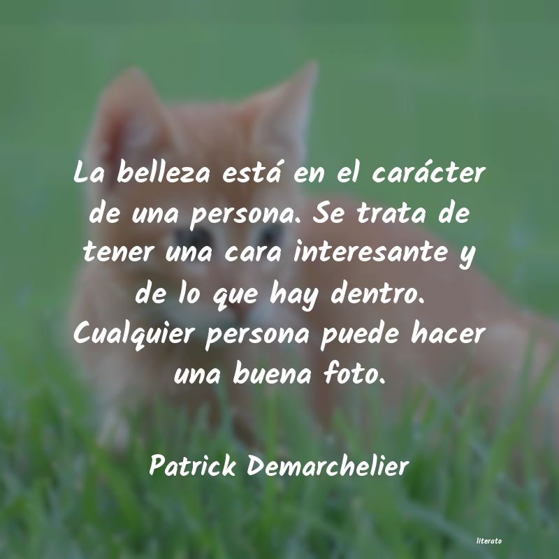Frases de Patrick Demarchelier