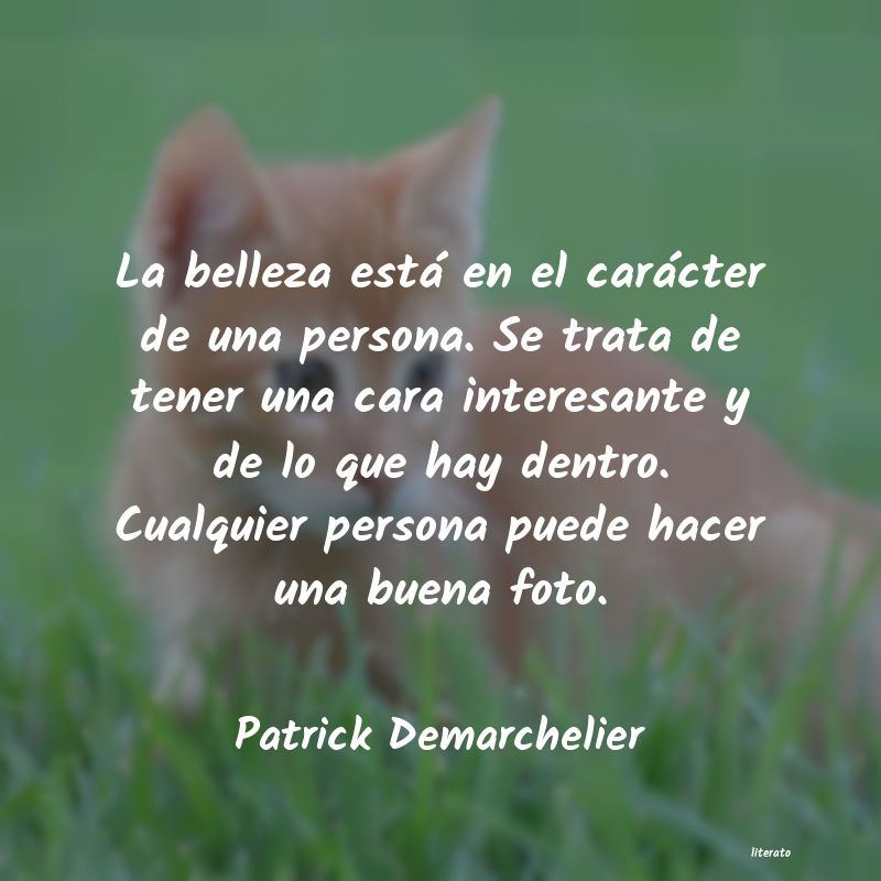 frases de Patrick Demarchelier