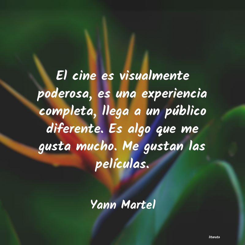 frases de Yann Martel