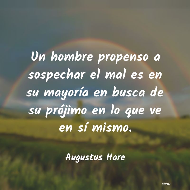frases de Augustus Hare