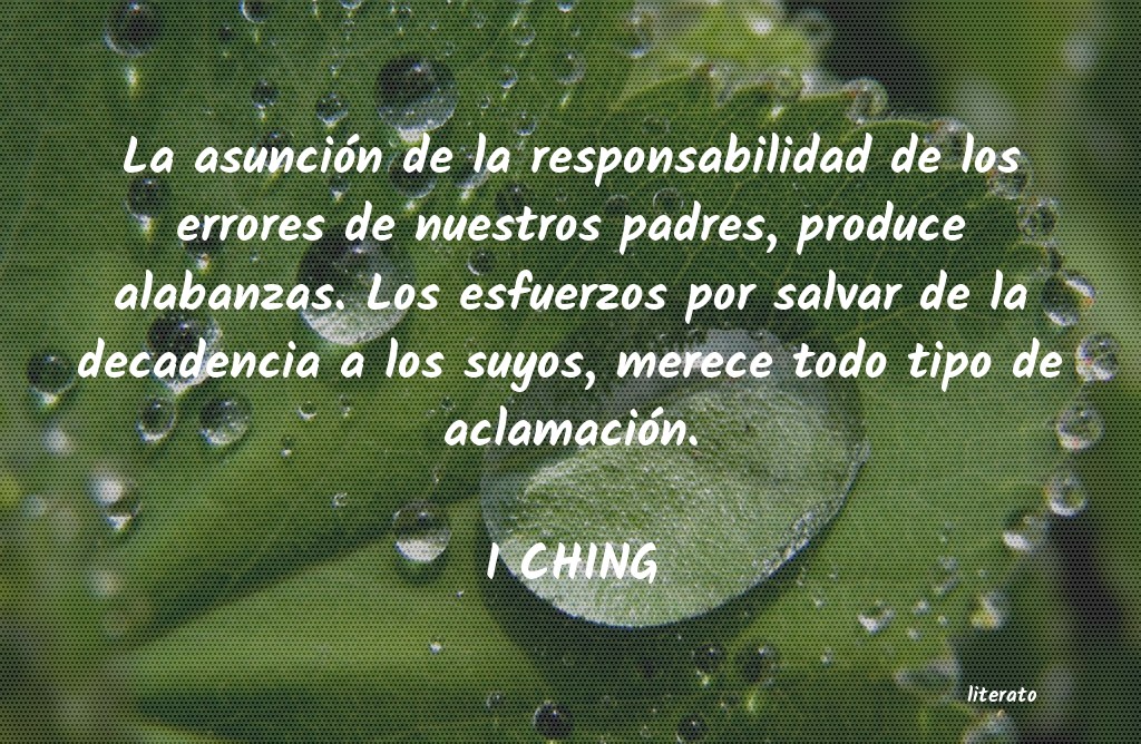 Frases de I CHING