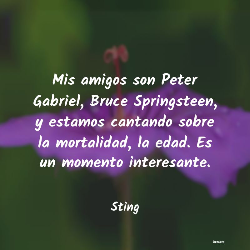 Frases de Sting