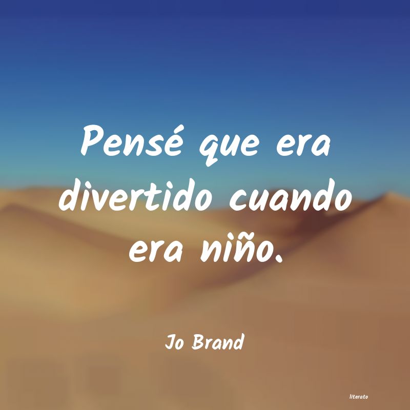 Frases de Jo Brand