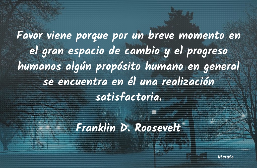 Frases de Franklin D. Roosevelt