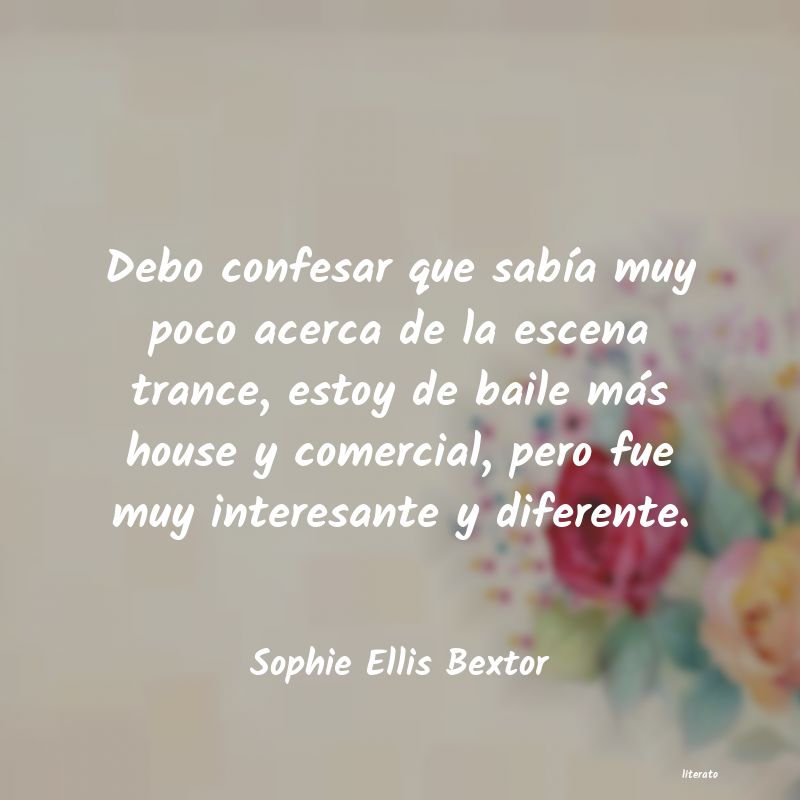 frases de Sophie Ellis Bextor