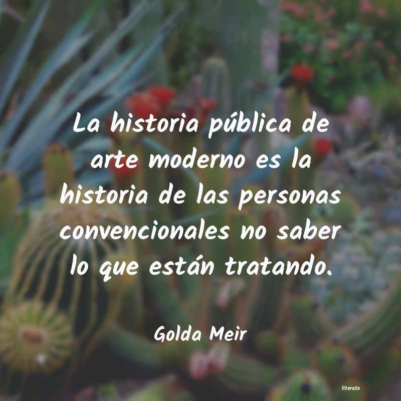 frases de Golda Meir