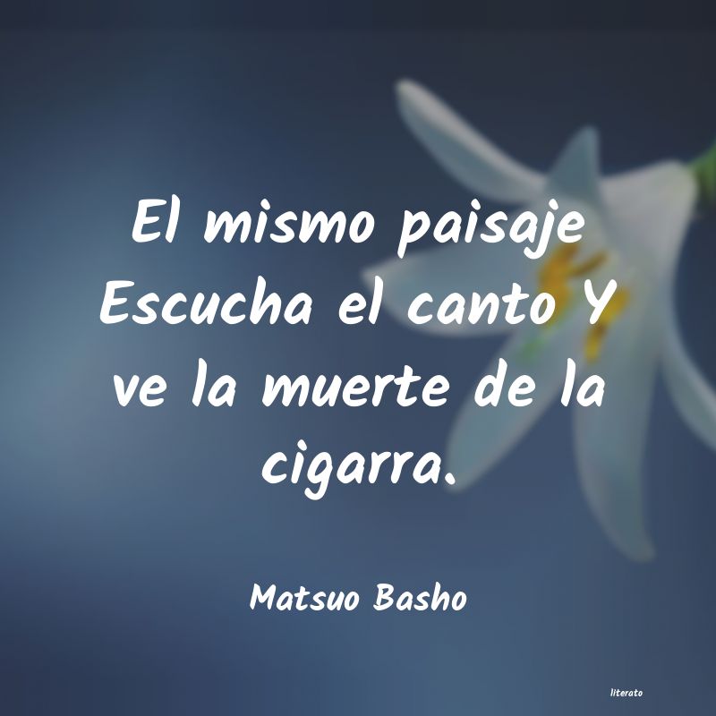 Frases de Matsuo Basho