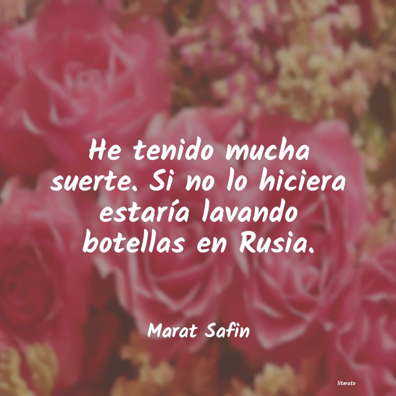 frases de Marat Safin
