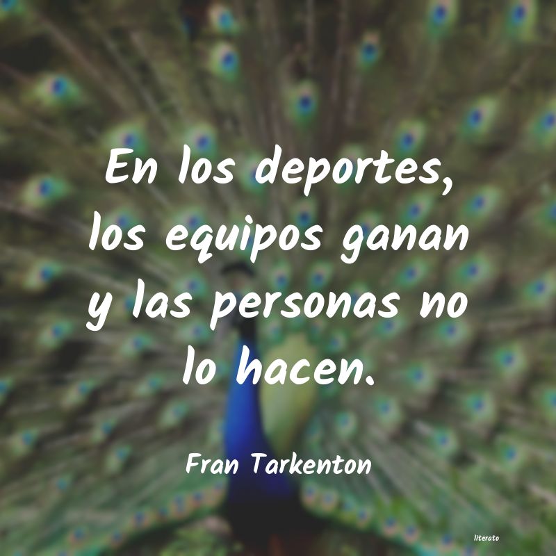 Frases de Fran Tarkenton