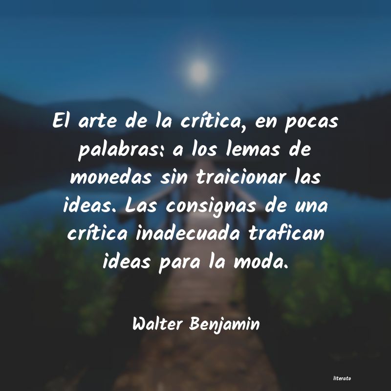 Frases de Walter Benjamin