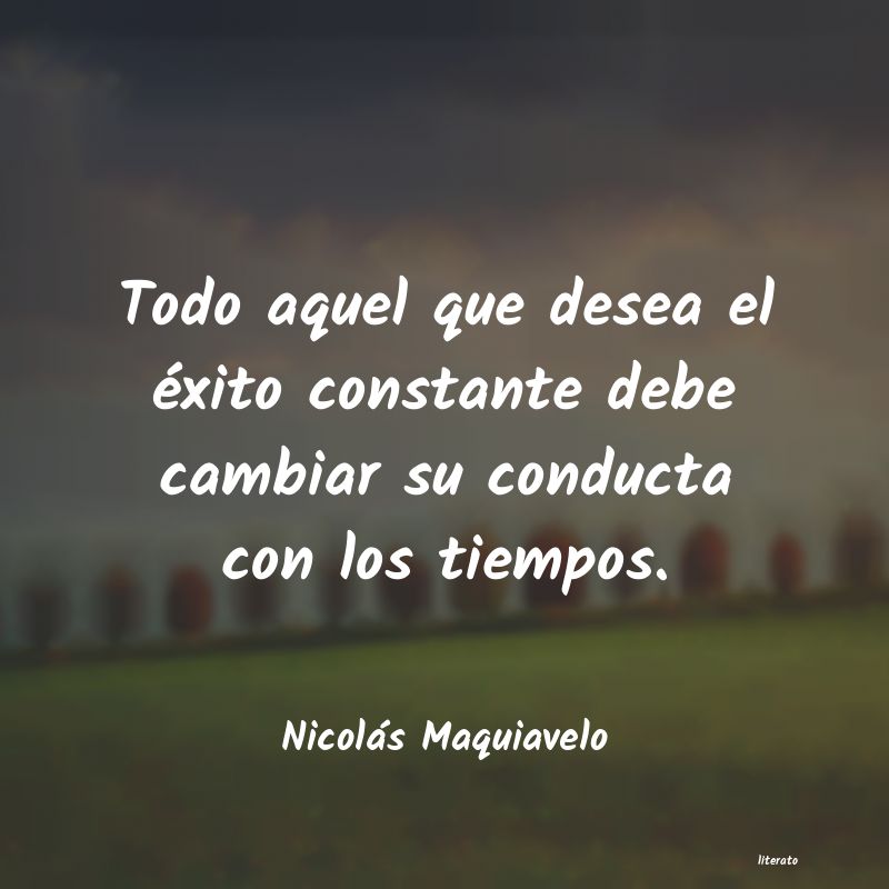 frases de Nicolás Maquiavelo