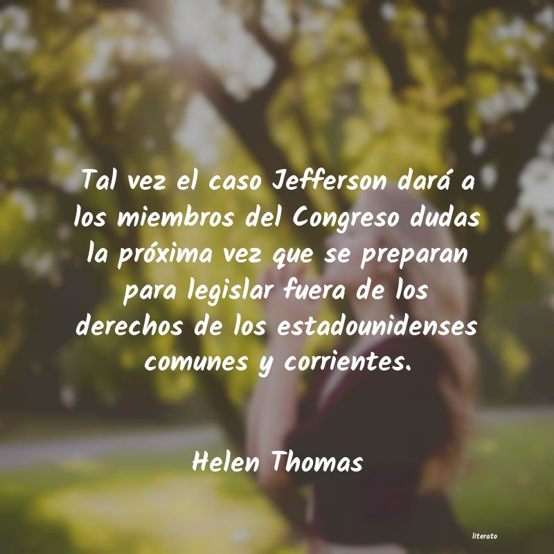 frases de Helen Thomas