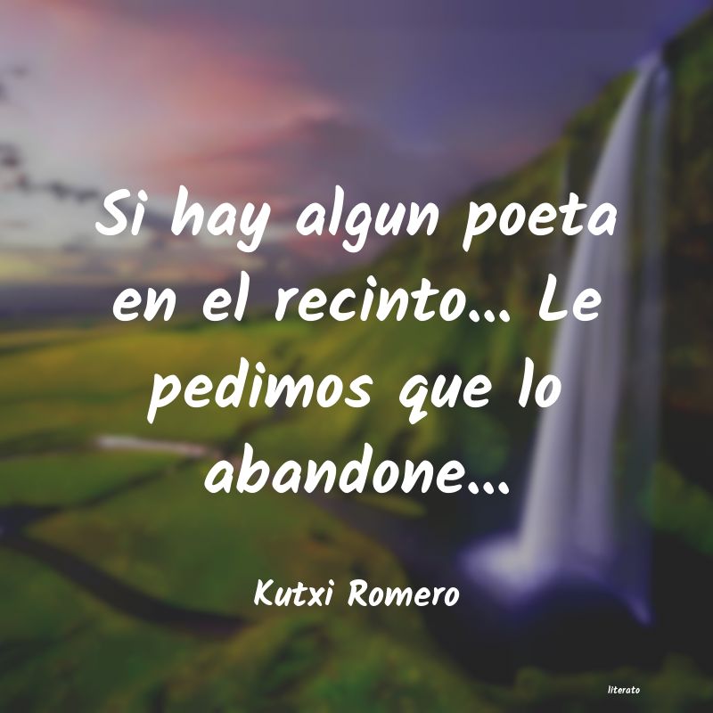 frases de algun poeta